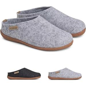 THE COZY SHEEP Pantofole in feltro con suola di gomma | Ciabatte casa uomo e donna | Pratiche pantofole da uomo e donna estive e invernali | Scarpe da casa uomo e donna