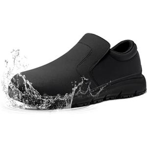 ZIGSAM Scarpe Antinfortunistiche Uomo Cucina Donna Scarpe da Cuoco Scarpe Antinfortunistica Antiscivolo Scarpe da Lavoro Impermeabili Punta in Acciaio Comode Leggere SRC Ristorazione