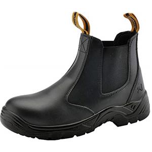SAFETOE Scarpe Antinfortunistica Uomo Alte - 8025 S3 Slip-on da Lavoro Facile Indossare Stivali Pianta Larga Pelle Invernali Leggere