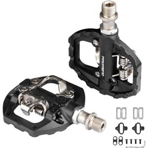 Msport Scarpe MTB Mountain Bike Uomo/Donna Scarpe Spinning Traspiranti, Antiscivolo e Compatibili con Pedali SPD - Pedali