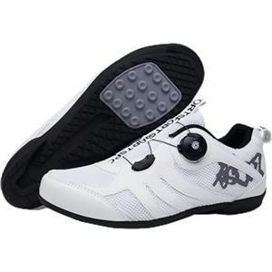 Dinint Scarpe da Ciclismo Uomo Donna, Scarpe da Strada E da Mountain Bike, Unisex MTB Flat Pedal Shoe, ScarpeCiclismo All'aperto per Bici, con Riflettenti/Gomma Suola 39
