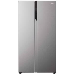 Haier SBS 90 Serie 5 HSR5918DNMP frigorifero side-by-side Libera installazione 528 L D Platino, Acciaio inossidabile