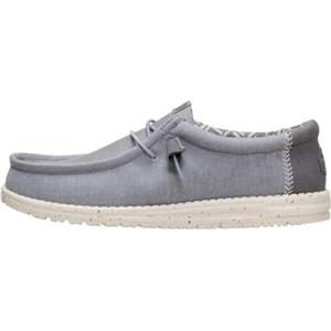 HEYDUDE Wally Stretch Canvas Mocassini Uomo, Grigio, 43 EU - 40700-1XA