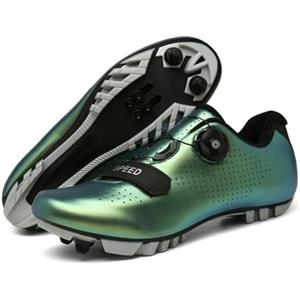Treer Scarpe MTB Uomo Donna Scarpe Ciclismo Unisex, Traspiranti Scarpe da Equitazione Scarpe MTB Road SPD Scarpe Ciclismo Strada con Blocco Pedale Scarpe da Ciclismo da Bici 36-47 EU
