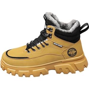 Sobzia Scarpe Da Neve Uomo Impermeabili Termici Scarpe Neve Stivali Invernali Imbottiti Antiscivolo Scarponi Doposci Calde Pelliccia Foderati Scarponcini Snow Boots Montagna Per Attività All'Aperto