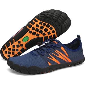 SAGUARO Barefoot Shoes Uomo Scarpe da Scoglio Leggero Traspiranti Scarpette da Mare Asciugatura Rapida Scarpe Piedi Nudi Minimaliste Antiscivolo, Blu, 41 EU