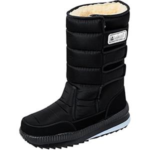 Sobzia Scarponi Neve Uomo Termici Pelliccia Foderati Stivali Invernali Doposci Calde Antiscivolo Scarpe Neve Impermeabili Imbottiti Snow Boots Scarponcini Montagna Per Attività All'Aperto