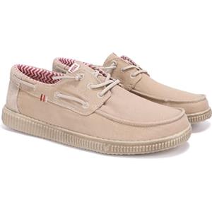 Pitas | WP150 Como | Mocassini Uomo per L'Estate | Scarpe da Barca Estive | Sportive Uomo | Sneakers Casual | Scarpa da Vela | Calzatura Senza Lacci | Scarpe Walkinpitas | Beige 44