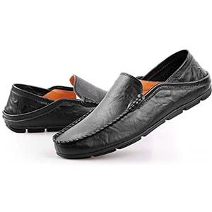 DSJJ Scarpe Casual da Uomo Mocassini in Pelle Loafers Casuale Guida Moda Mocassino Basse Classic Scarpe da Cuoio Barca Oxford