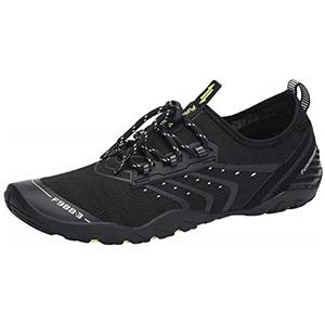 SAGUARO Scarpe da Sport Acquatici Uomo Donna Scarpette Scoglio Traspiranti Leggere Scarpe da Immersione per Piscina Spiaggia Canottaggio Mare Fiume Surf Vela Acqua Cycling, Nero Ebano, 38 EU