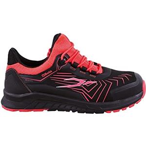 BETA Scarpa Antinfortunistica da Donna 0-Gravity 7356LN in Microfibra Idrorepellente Colore Nero Inserti Corallo