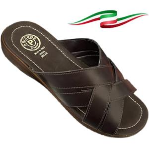 ARIZONA CIABATTE aperte Uomo in Pelle sintetica Made in Italy Tomaia Incrociata sottopiede soffice fondo S3L modello 2025