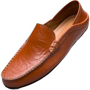 Unitysow Mocassini Uomo Pelle Estivi Pantofole Casual Eleganti Slip On Scarpe da Guida Scarpe da Barca Classic Loafers