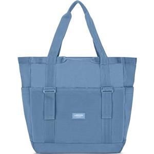 LARKSON Borsa Mare Donna Uomo Blu - Smilla - Borsone da Spiaggia Grande per Vacanze, Sport, Università, Viaggio - Tote Bag Shopper Con Cerniera - Idrorepellente