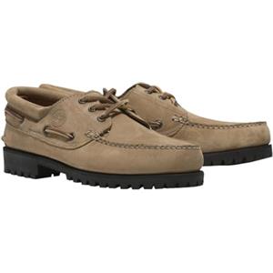 Timberland Mocassino Authentic 3 Eye Lug 0A2pdq Scarpa da Barca Uomo Pelle Beige