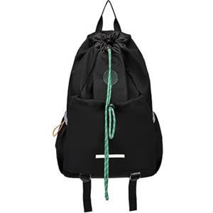 LADFRTYU Borsone Tennis Borsa for Racchetta Da Badminton Tennis Portatile Versatile for Uso Esterno Zaino Leggero Con Coulisse for Escursioni for Uomini E Donne
