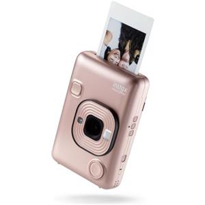 instax Fujifilm instax mini LiPlay Blush Gold - Fotocamera Ibrida Istantanea e Digitale, Registra 10