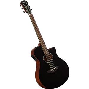 YAMAHA APX600M Chitarra Elettroacustica - Finitura Opaca, Corpo Sottile, Scala 25", Top in Massello, Pickup System65 con EQ e Accordatore - Smokey Black