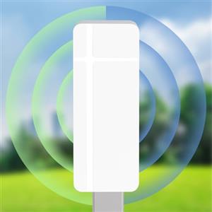 MEETOWN Ripetitore WiFi Esterno, 1200Mbps Amplificatore WiFi per Esterni, IP65 Resistente alle Intemperie, Antenna Nascosta Integrata, Supporta Poe, per Cortile, Giardino