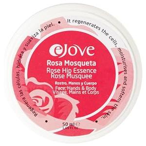 Ejove Crema Rosa Mosqueta Tarrina 50 ml | Crema viso e corpo con olio naturale | Rigenerante pelle per rughe cicatrici e smagliature | Trattamento idratante e anti-età per pelle luminosa