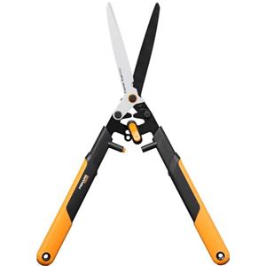 Fiskars X-series DualAction Tagliasiepi HSX96, Modalità 2 in 1 Per Tagli Rapidi o Potenti, Lame in Acciaio con Rivestimento Antiaderente/Impugnatura FiberComp, Nero/Arancione, 1080134