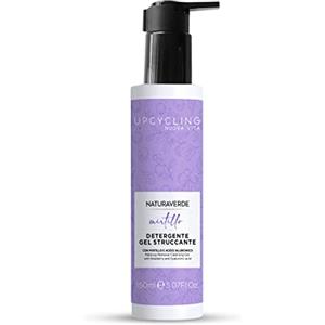 Naturaverde | Gel Detergente Struccante Viso Upcycling Mirtillo, Con Estratto di Mirtillo e Acido Ialuronico, Rimuove Trucco e Impurità, 150ml
