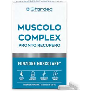 STARDEA Srl Magnesio e Potassio in compresse | Magnesio e Potassio formula completa Vitamine B Rame Selenio | 60 compresse | Crampi, affaticamento, Sali Minerali, Muscoli | STARDEA MUSCOLO COMPLEX PRONTO RECUPERO