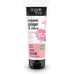 Organic Shop Scrub Viso Detergente Ginger & Cherry - 75 ml