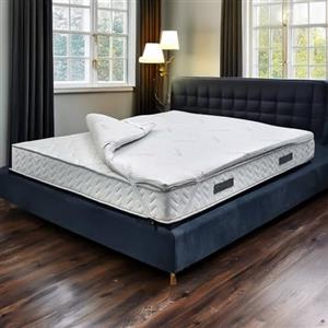 Talamo Italia Topper Singolo Regolo, Rinnova Materasso, Sovramaterasso, Materassino per Ospiti, Made in Italy, 90x190 h5 cm, Bianco