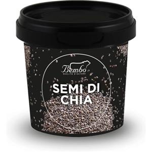Bembo Qualità d'Autore Semi Bembo: Semi di Chia 90g - Fonte Naturale di Omega-3, Fibre e Proteine - Confezione Salvafreschezza, Riutilizzabile e Riciclabile