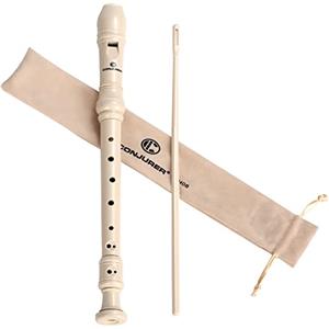 CONJURER Flauto dolce soprano in ABS Flauto per scuole Flauti soprano Diteggiatura stile barocco 8 buchi (Beige)