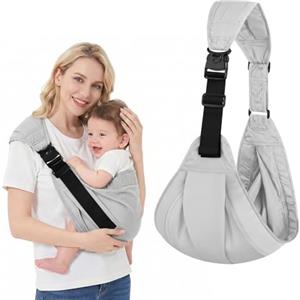 AYESY Marsupio Neonato 3-24 Mesi,Marsupio Neonato Regolabile con fibbia,Ergonomico,Marsupios Laterale,Facile da Indossare,Marsupios Bambino Fino a 20 Kg,Tripla protezione,per Dormire Viaggi
