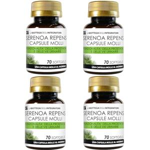LABOTTEGADEGLIINTEGRATORI SERENOA REPENS 320 MG TITOLATO AL 90% | 280 SOFTGELS | CAPSULE MOLLI PER LA PROSTATA E PER LE VIE URINARIE | 1 PERLA AL GIORNO | LA BOTTEGA DEGLI INTEGRATORI