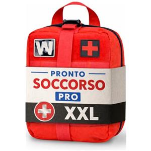 WONCROW ® Kit di Pronto Soccorso - Cassetta Primo Soccorso de Viaggio Auto Trekking Accessori Kit Sopravvivenza Militare Professionale Cerotti Medicazione Garze Sterili Disinfettante Ferite Emergenza