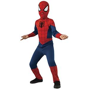 Rubie's Costume classico Ultimate Spiderman bambino - Blu - 3/4 anni (90/104 cm)