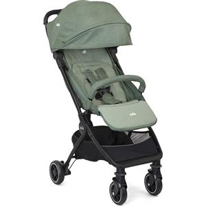Joie pact™ passeggino - leggero con chiusura compatta, reclinazione completamente orizzontale, compatibile con sistema da viaggio, fronte mondo - dalla nascita ai 3 anni (0-15 kg), laurel