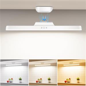 Tyonto Lampada LED Ricaricabile 3000mAh 32cm,con sensore di memoria,magnete e regolazione della luce Ricaricabile tramite USB. Lampada ideale per camera da letto,armadio,arredamento, cucina e bagno.