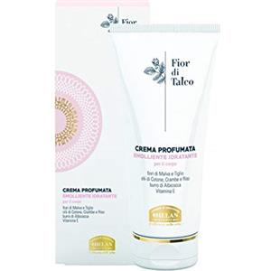 Helan, Fior di Talco, Crema Corpo Profumata Donna, Arricchita con Burro di Albicocca e Vitamina E, Delicata Azione Emolliente e Idratante - Senza Parabeni e Siliconi, 200ml - Made in Italy