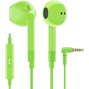 LUDOS FEROX Auricolari In-Ear Cuffie, Cuffiette con Filo e Microfono, 5 Anni di Garanzia, Cuffie Isolamento Acustico, Cuffiette Cellulare, Jack 3,5 mm per iPhone, Apple, Samsung, Huawei - Verde