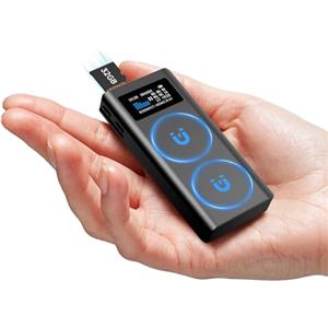 Volorful 32GB Registratore Vocale Magnetico con Autonomia 350 Ore, Espansione Scheda TF, Riproduzione Altoparlante e Registrazione con un Clic, Dispositivo Portatile USB‑C per Riunioni e Interviste
