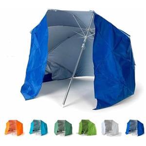 Produce Shop Ombrellone Mare Portatile Molto Leggero Alluminio Spiaggia Tenda 160 cm Piuma - Blu