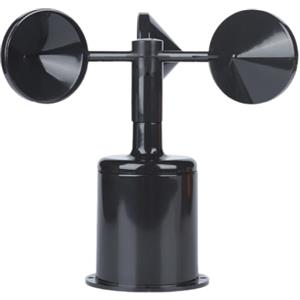 SEWOART Indicatore del Vento Guscio in ABS Nero per Anemometro Sensore Vento con Montaggio Flessibile e Consumo Energetico Ridotto per Uso Esterno