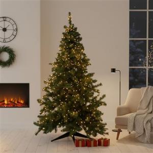 Dmora Albero di Natale 150 cm Plaine, Pino Artificiale, Albero Effetto Reale, Alberello Natalizio, Made in Italy, 100x100 h150 cm, Verde