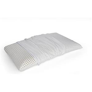Dmora Talamo Italia - Cuscino per letto, 100% Made in Italy, Guanciale sfoderabile a saponetta in Memory Foam forato, Anallergico e Traspirante, 70x40xh12 cm