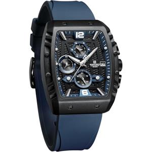 Naviforce Orologio al quarzo da uomo con indicazione automatica della data e della settimana, orologio da polso analogico