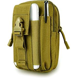 Leskyair Marsupio Tattico, Leskyair Marsupio da Cintura 1000D Nylo Marsupio da Lavoro, Marsupio Sportivo Militare Borsello per Telefono, Ciclismo, Campeggio,Viaggi