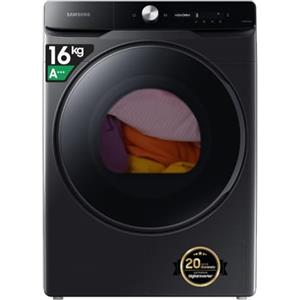 Samsung Asciugatrice DV16DG8600BVU3, 16 kg, Pompa di Calore, Wifi, AI Dry, Programma Igienizzante, Carica Frontale, 68,6L x 98,4H x 84,4P cm