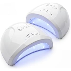 081 Store - 2 PEZZI Lampada UV LED per Unghie 48W con Sensore Automatico e Timer 5/30/60s, Fornetto Unghie per Gel UV, Semipermanente e Ricostruzione, Asciugatura Rapida