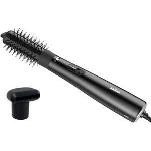 Braun Air Styler AS4.2, potente, spazzola termica volumizzante e concentratore, motore HTDC 1000W, 3 modalità di styling, Tecnologia IONTEC, nero metallizzato, BRAS420E