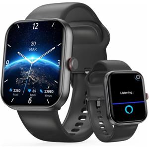uaue 2026 Nuovo Smartwatch Uomo Donna Alexa Integrata , 1.91"Smart Watch con Chiamate, 100+ Sportive, Orologio Smartwatch con Cardiofrequenzimetro/Sonno/SpO2/Contapassi, Impermeabile IP7 per Android iOS